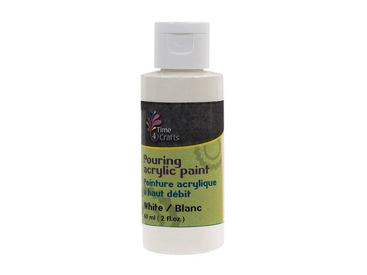T4C, White, Pouring Acrylic Paint, 60ml, 2fl.oz