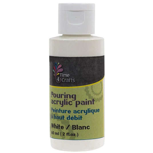 T4C, White, Pouring Acrylic Paint, 60ml, 2fl.oz