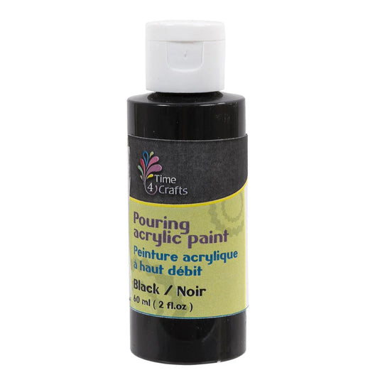 T4C, Black, Pouring Acrylic Paint, 60ml, 2fl.oz