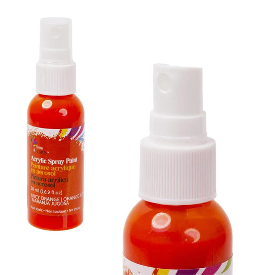 T4C, Juicy Orange Acrylic Spray Paint 50ml, label+pvc hanger