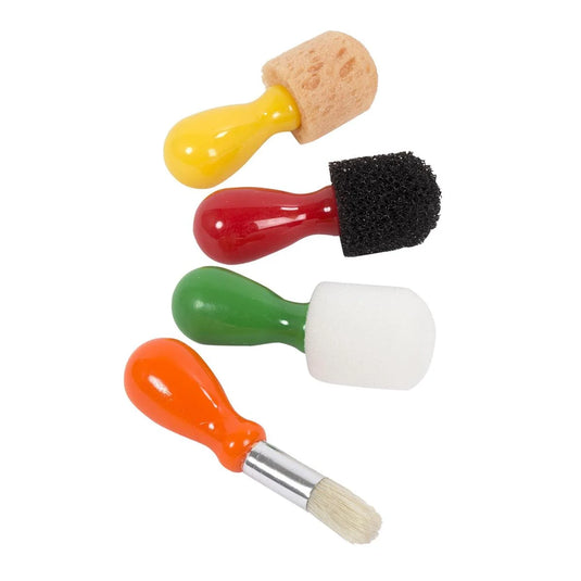KidsKraft 4pc starter brush set 3 sponge brush/1 brush