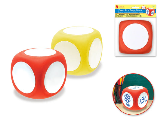 Crafter's Schoolhouse: Foam Dry Erase Block (Dice)