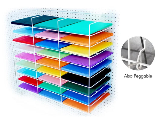 Wire Display Rack: 27-Pocket Felt & Fun Foam