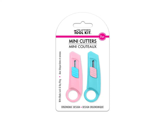 Crafter's Toolkit: Mini Cutters x2 Locking w/Key Ring