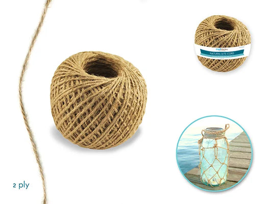 Craft Medley: 2ply Natural Jute Cord 80g