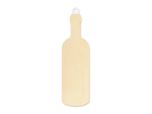 Wood Decor: 8.5" DIY Wall Plaques 4mm Thick N) Wine Bottle