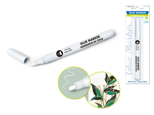 Craft Medley Glue: 2g Glue Marker Transparent A) Fine Tip
