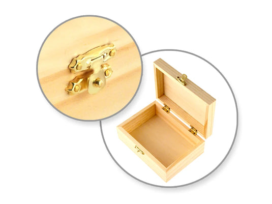 Wood Craft: 6"-8.5" Box w/Clasp