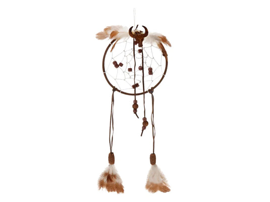 Craft Medley Kit: DIY 4.6" Dream Catcher Kit F) Brown