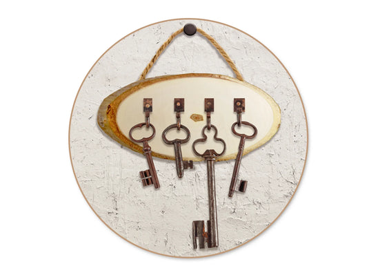 Craftwood: 18x8x0.9cm Oval Plaque w/Jute Cord