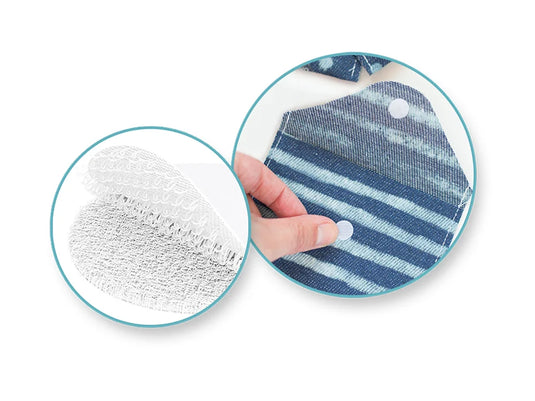 3D Hook & Loop Sticky Dots: 3/8" Round 64-pairs Dual-Adhesive