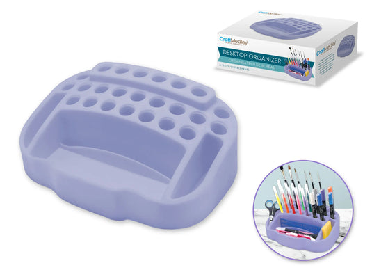 Craft Storage: 9.8x3.5x5.9" Desktop Organizer 27-slot
