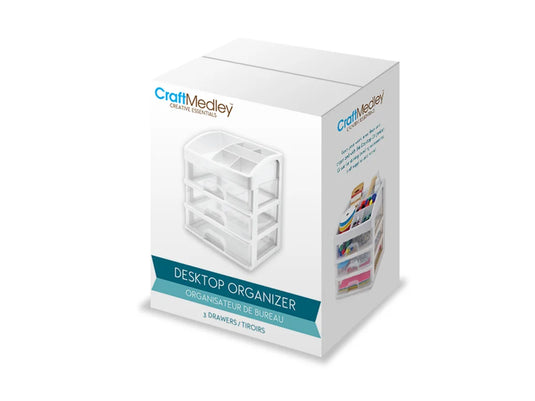 Craft Storage: 9.25x6.7x10.6" Drawer Desktop Organizer