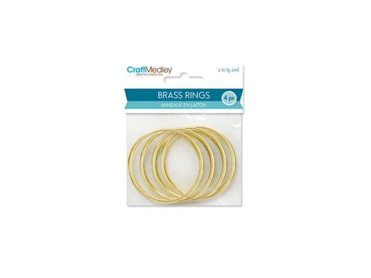 Brass Rings: 2" Round