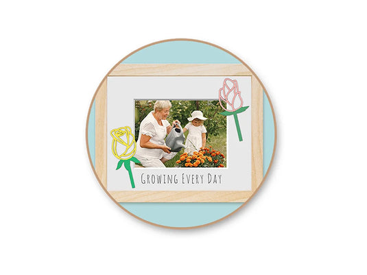 Wood Craft: 6.5" Rose Medley Pic