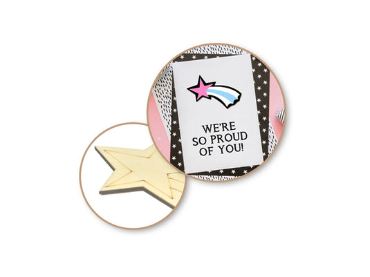 Wood Craft: Laser-Etched Wood Shapes x6 H) Shooting Star