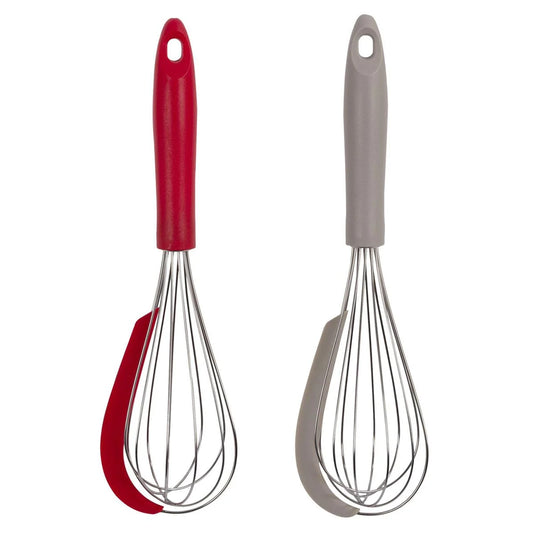 L.Gourmet 11"L Whisk w/ Silicone Scraper