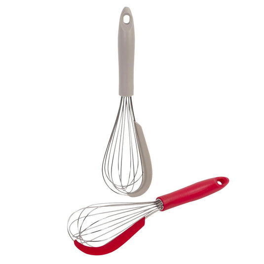 L.Gourmet 11"L Whisk w/ Silicone Scraper