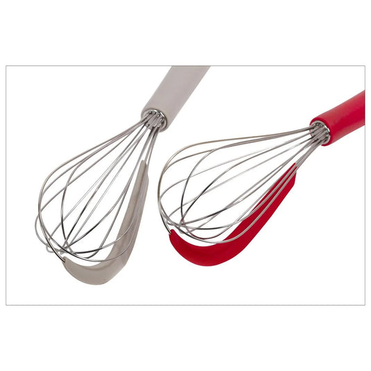 L.Gourmet 11"L Whisk w/ Silicone Scraper