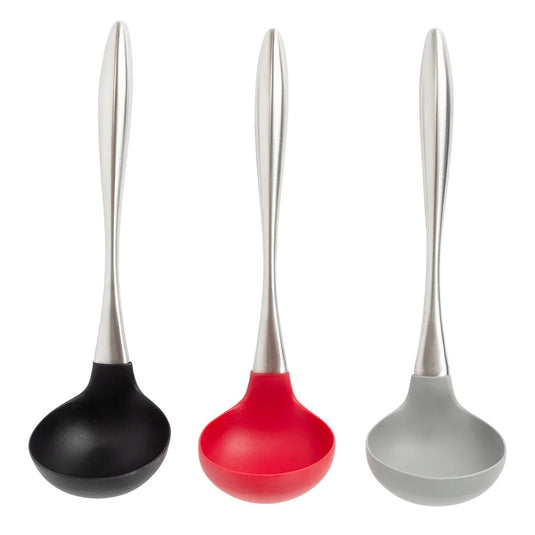 L.Gourmet Stainless Steel Silicone Soup Ladle,  t.o.c.(CP)