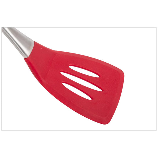 L.Gourmet Stainless Steel Silicone Slotted Turner,  t.o.c.(CP)