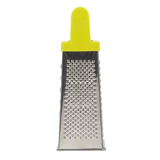 Luciano 7.25"H 4-Sided Grater, Stainless Steel, col. Sleeve