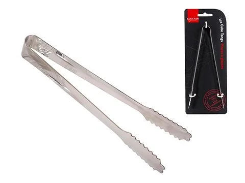 L.Gourmet, 7"L Ice Cube Tongs, Stainless Steel, t.o.c.