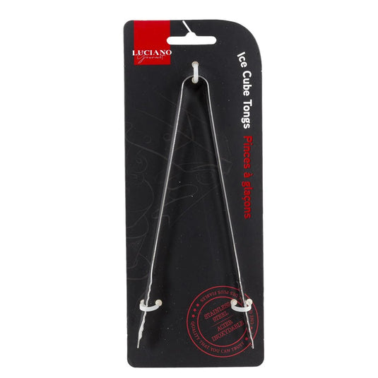 L.Gourmet, 7"L Ice Cube Tongs, Stainless Steel, t.o.c.