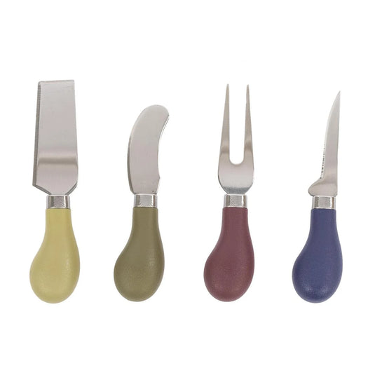 L.Gourmet 4-pc Cheese Tool Set, Stainless Steel, wbx