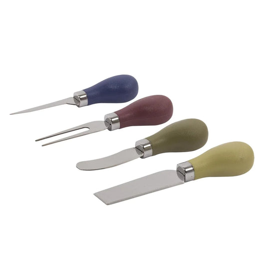 L.Gourmet 4-pc Cheese Tool Set, Stainless Steel, wbx