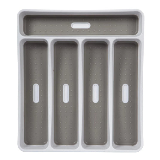 L.Gourmet Non-slip Cutlery Tray, 12.75"x11.25"x1.75", label