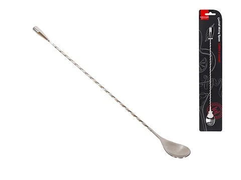 L.Gourmet, 11.75"L Cocktail Spoon, Stainless Steel, t.o.c.