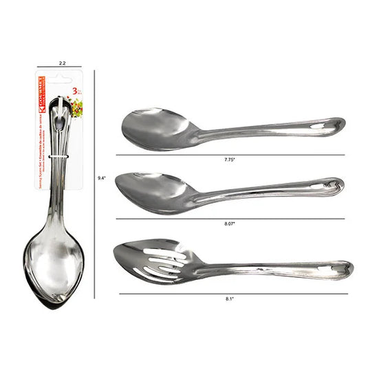 STAINLESS STEEL SPOONS 3PC