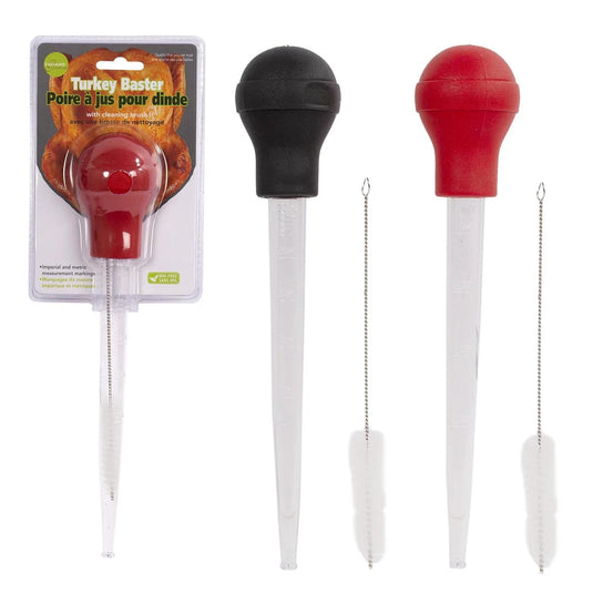 L.Gourmet Turkey Baster w/Brush, header card