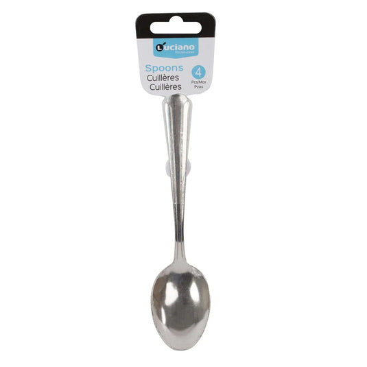 Luciano 4-pc 7" Dlx. S/S Spoon, header