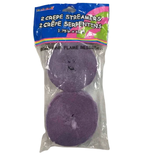 CREPE STREAMERS LAVENDER 81ft