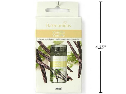 10ml Natural Refresher Oil, Vanilla Fragrance, header sleeve