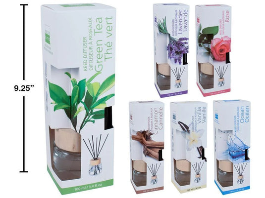 100ml Reed Diffuser w/Wood Top, boxed
