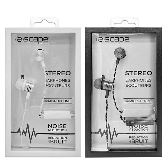 ESCAPE | NOISE REDUCTION AND HANDS-FREE STEREO EARPHONES