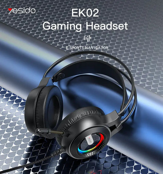 Gaming Headset with comfortable metal earing