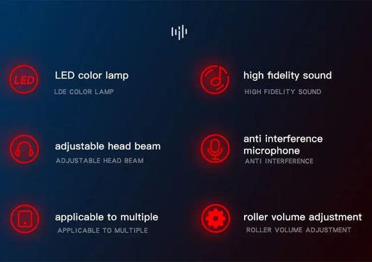 Gaming Headset with comfortable metal earing