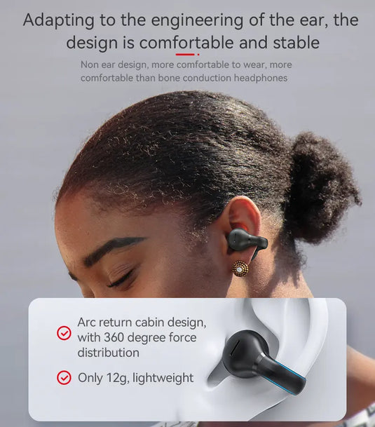 Bluetooth 5.3 Pulse 3.0 Open Clip Wireless Earphones
