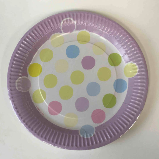 ENSEMBLE .EASTER DOTS PLATES 9IN