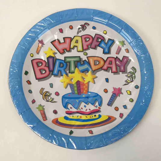ENSEMBLE BIRTHDAY SPARKLE PLATES 9in