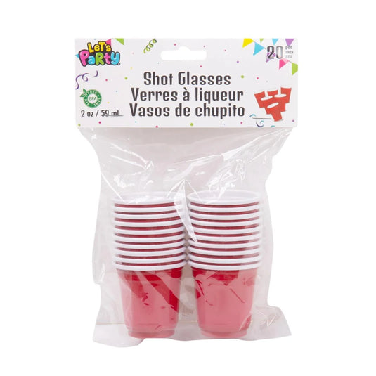 Red Cup 2oz each Printed Poly (CS)