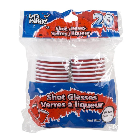 Red Cup 2oz each Printed Poly (CS)