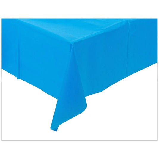 54" x 108" Plastic Tablecloth Royal Blue, pbh