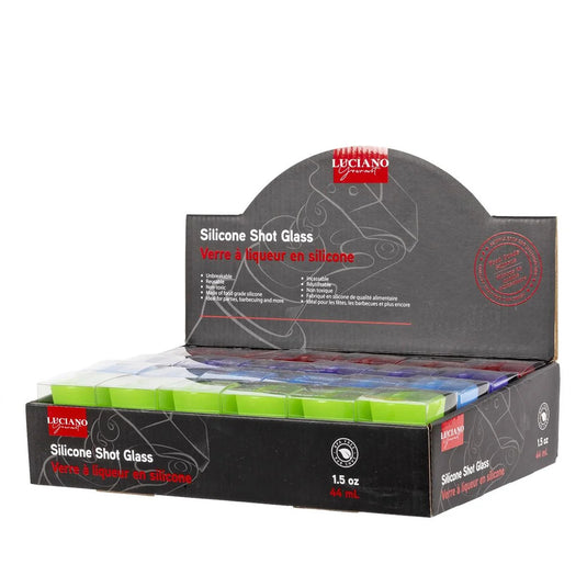 L.Gourmet Silicone Shot Glass,1.5oz PVC box