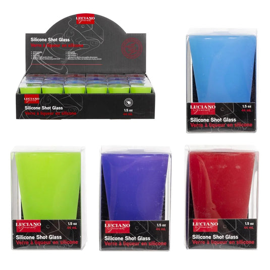 L.Gourmet Silicone Shot Glass,1.5oz PVC box