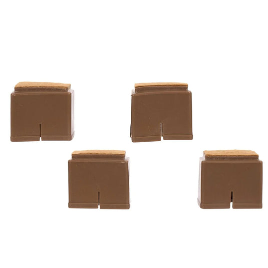 H.E. 4-PC Square Chair Leg Caps, B/C, Large, 31-41mm(HZ)